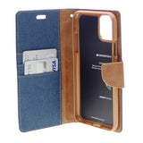 Goospery CANVAS Card Holder Fabric Folio Wallet Flip Stand Case For iPhone 11 (6.1 inches)