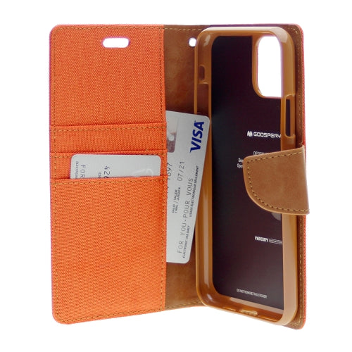 Goospery CANVAS Card Holder Fabric Folio Wallet Flip Stand Case For iPhone 11 Pro Max (6.5 inches)