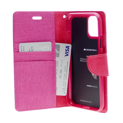 Goospery CANVAS Card Holder Fabric Folio Wallet Flip Stand Case For iPhone 11 Pro Max (6.5 inches)