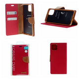 Goospery CANVAS Card Holder Fabric Folio Wallet Flip Stand Case For iPhone 11 (6.1 inches)