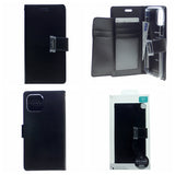 Goospery Rich iPhone 12 Pro Max Wallet Case (6.7 inches) Extra Card Slots Leather Flip Cover