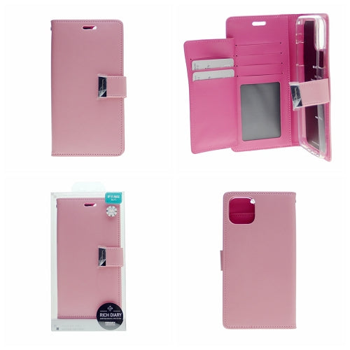 Goospery Rich iPhone 11 Wallet Case (6.1 inches) Extra Card Slots Leather Flip Cover