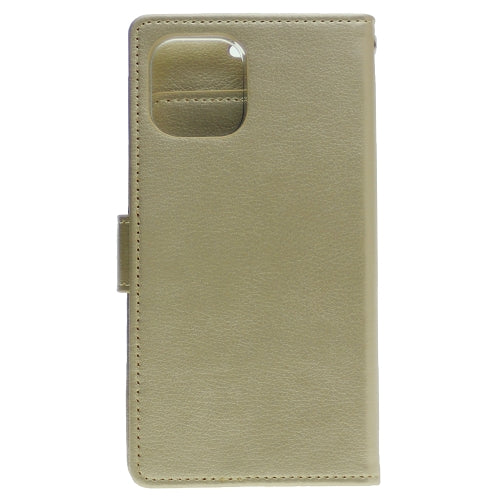 Goospery Rich iPhone 12 Mini Wallet Case (5,4 inches) Extra Card Slots Leather Flip Cover