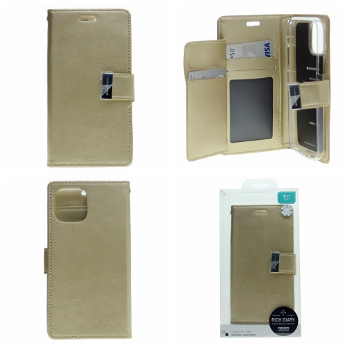Goospery Rich iPhone 11 Pro Wallet Case (5.8 inches) Extra Card Slots Leather Flip Cover