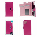 Goospery Rich iPhone 12 Mini Wallet Case (5,4 inches) Extra Card Slots Leather Flip Cover