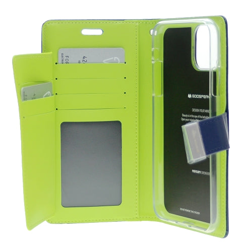 Goospery Rich iPhone 12 Mini Wallet Case (5,4 inches) Extra Card Slots Leather Flip Cover
