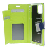Goospery Rich iPhone 12 Mini Wallet Case (5,4 inches) Extra Card Slots Leather Flip Cover
