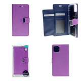 Goospery Rich iPhone 12 Pro Max Wallet Case (6.7 inches) Extra Card Slots Leather Flip Cover
