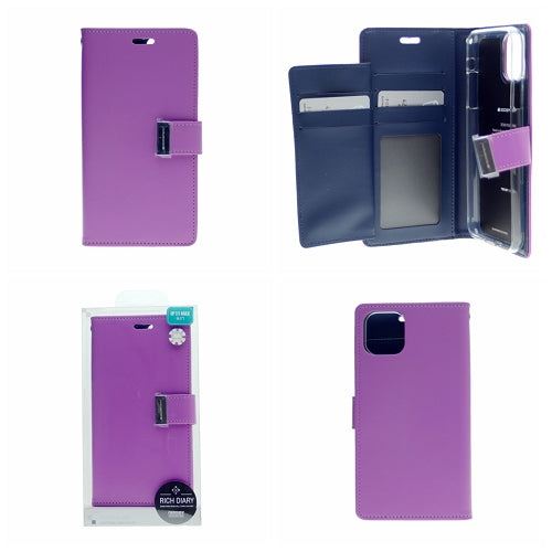 Goospery Rich iPhone 11 Pro Wallet Case (5.8 inches) Extra Card Slots Leather Flip Cover