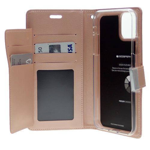 Goospery Rich iPhone 12, iPhone 12 Pro Wallet Case (6.1 inches) Extra Card Slots Leather Flip Cover