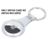 Transparent Rubber Soft TPU Gel Cover For AirTag with Key Ring Holder Case