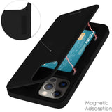 Goospery iPhone 12 Mini (5.4") Wallet Case with Card Holder, Protective Dual Layer Bumper Phone Case