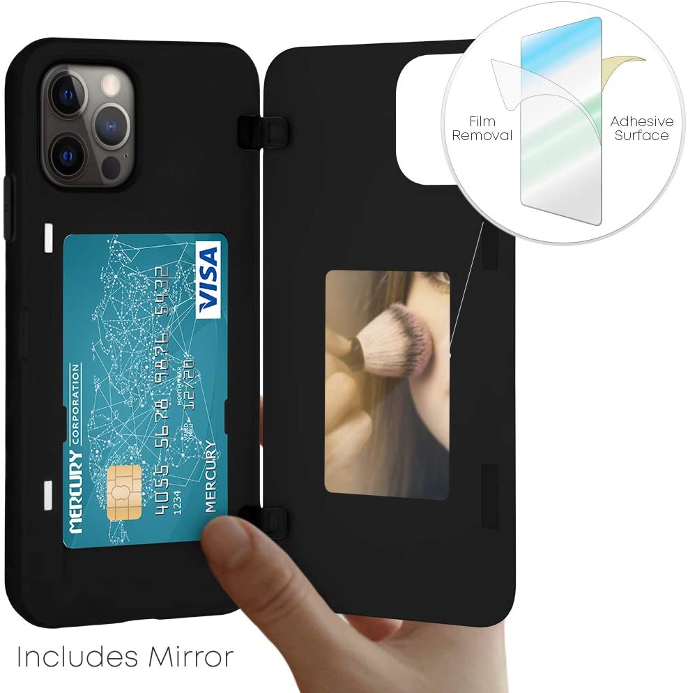 Goospery iPhone 12 Mini (5.4") Wallet Case with Card Holder, Protective Dual Layer Bumper Phone Case