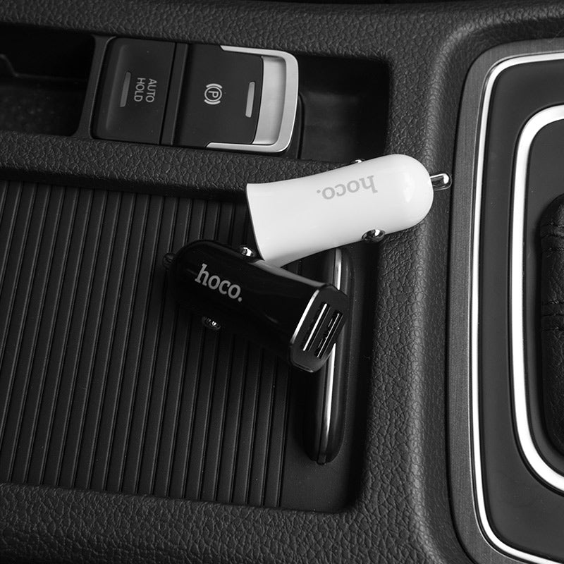 Hoco Z12 Elite dual USB Car Charging /Micro USB cable multiple circuit protection universal in-car charging adapter