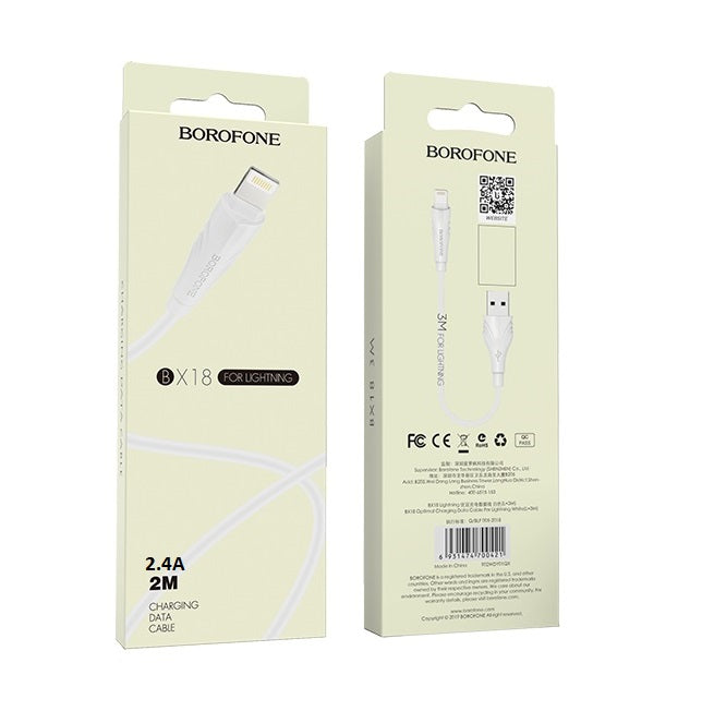 BOROFONE BX18 Optimal Charging Data Sync Cable For USB-Lightning devices