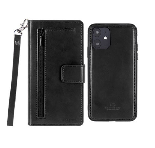 GOOSPERY Detachable Diary Horizontal Flip Leather Case with Holder & Card Slots & Zipper & Wallet For iPhone 11 Pro Max 6.5"