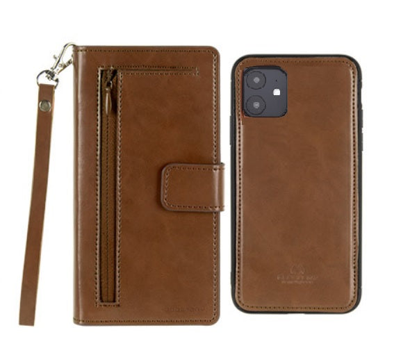 GOOSPERY Detachable Diary Horizontal Flip Leather Case with Holder & Card Slots & Zipper & Wallet For iPhone 11 Pro Max 6.5"