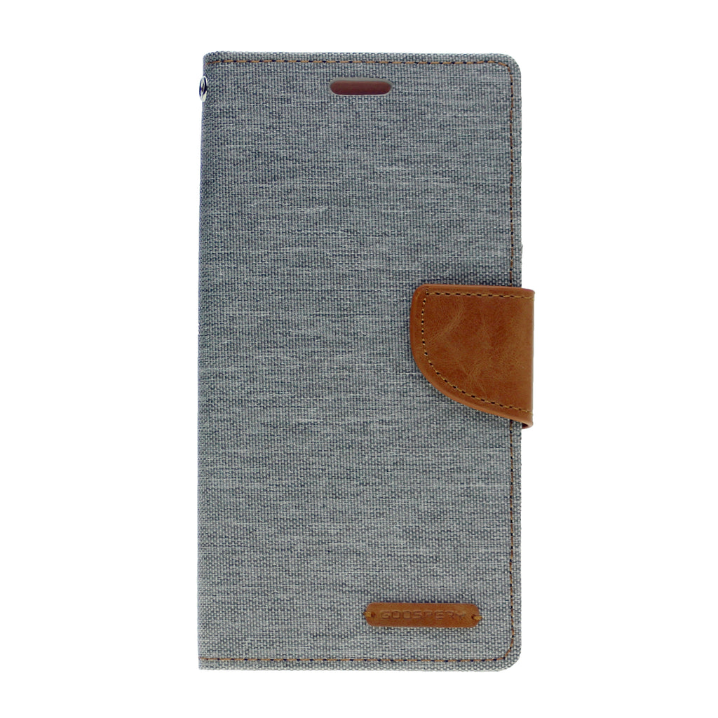 Goospery CANVAS Card Holder Fabric Folio Wallet Flip Stand Case For LG G8 ThinQ(2019) 6.1"