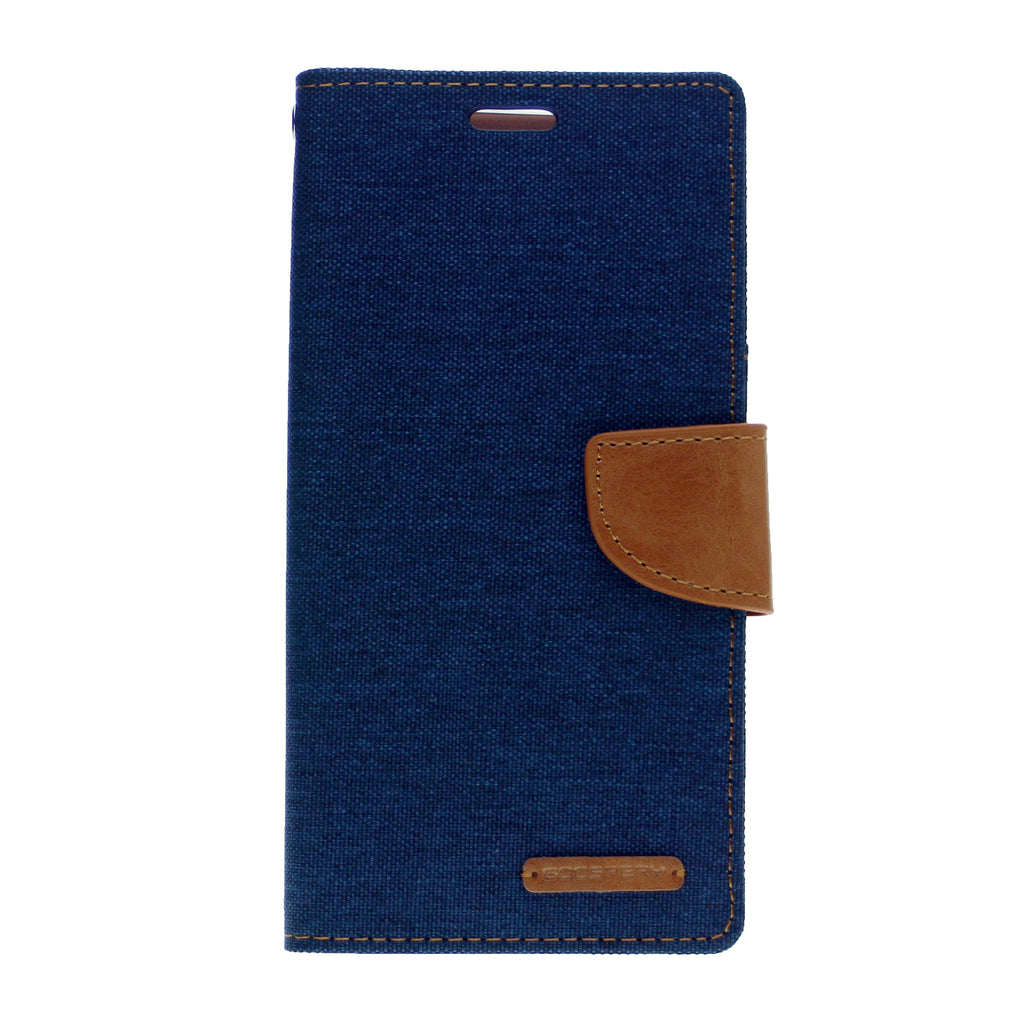 Goospery CANVAS Card Holder Fabric Folio Wallet Flip Stand Case For LG G8 ThinQ(2019) 6.1"