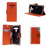 Goospery CANVAS Card Holder Fabric Folio Wallet Flip Stand Case For LG G8 ThinQ(2019) 6.1"