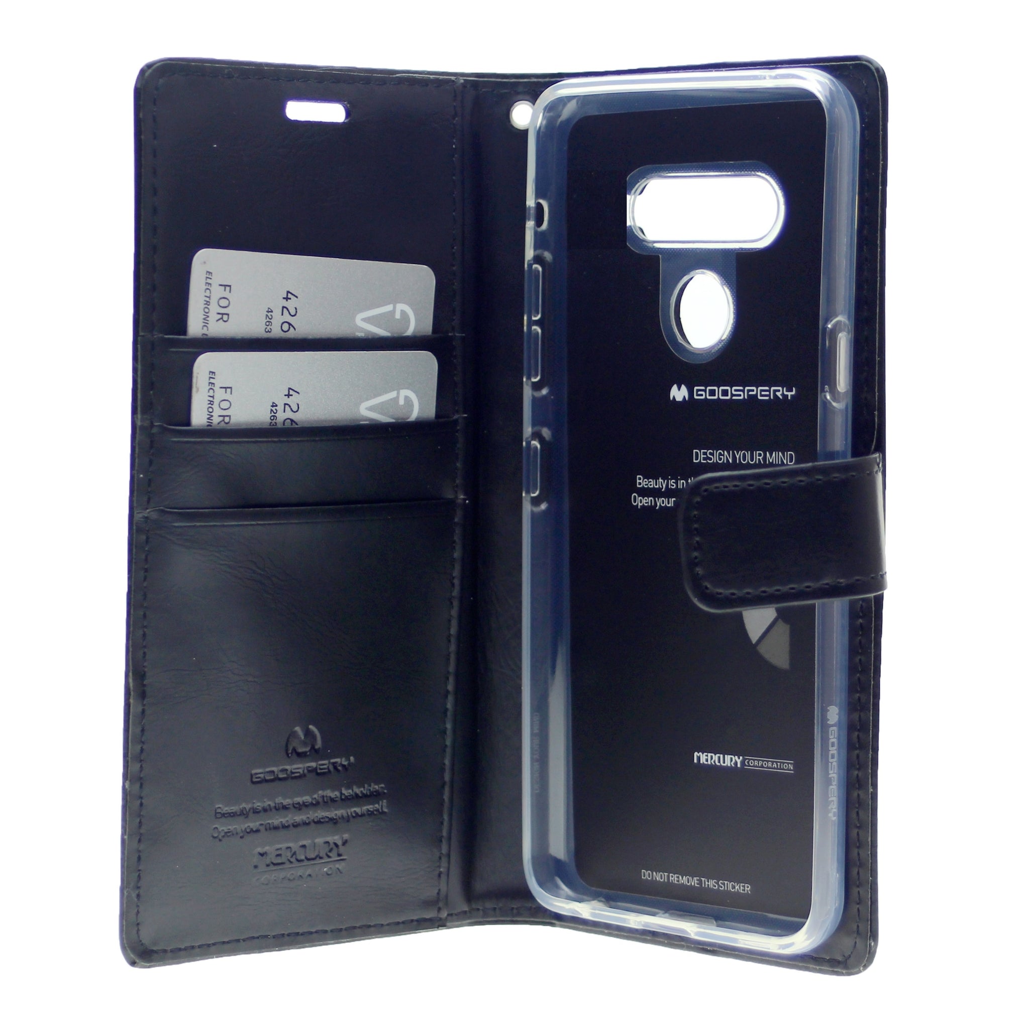 Goospery Blue Moon w/Magnet Clip Leather Wallet Folio Flip Stand Case for LG K41s(2020) 6.55"