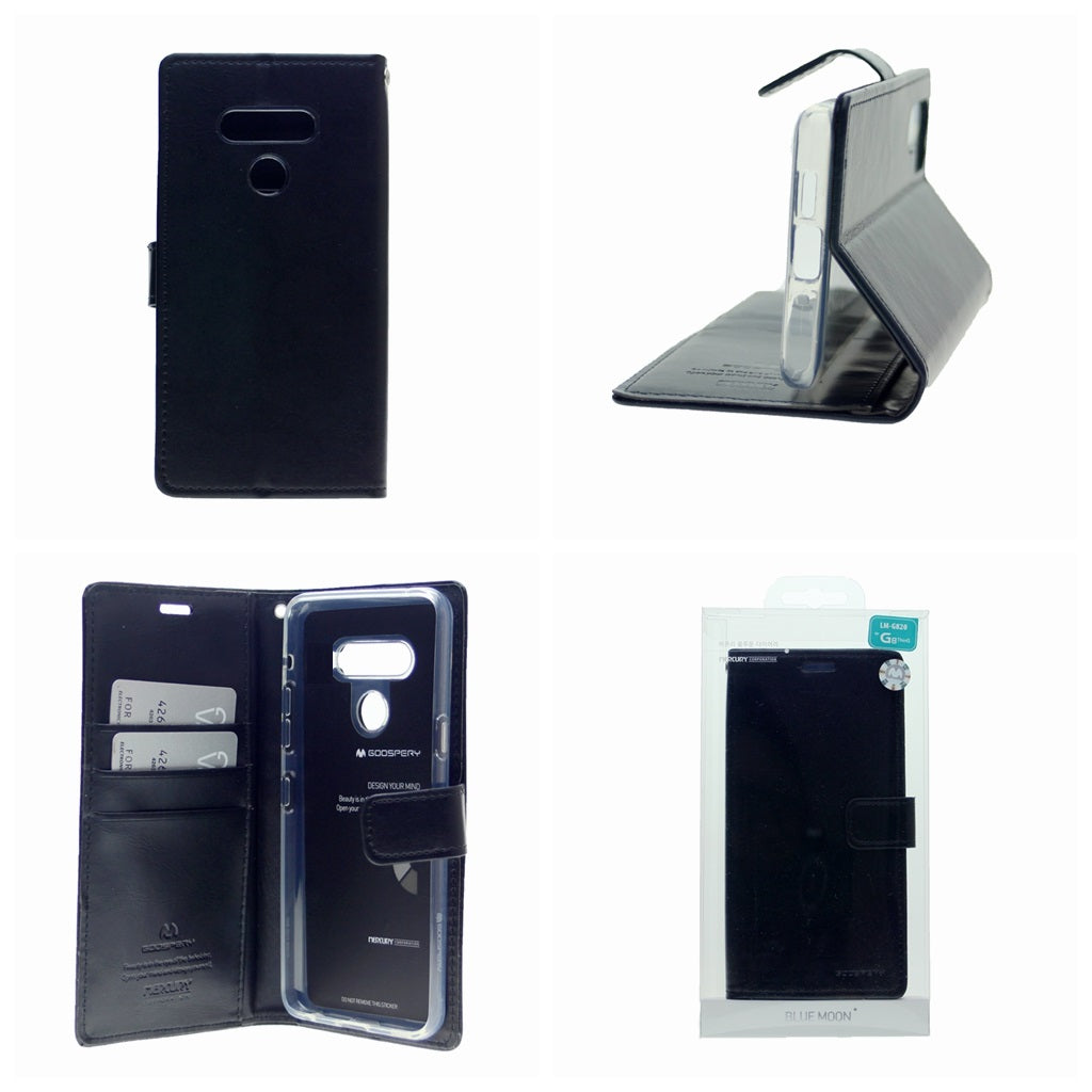 Goospery Blue Moon w/Magnet Clip Leather Wallet Folio Flip Stand Case for LG K41s(2020) 6.55"