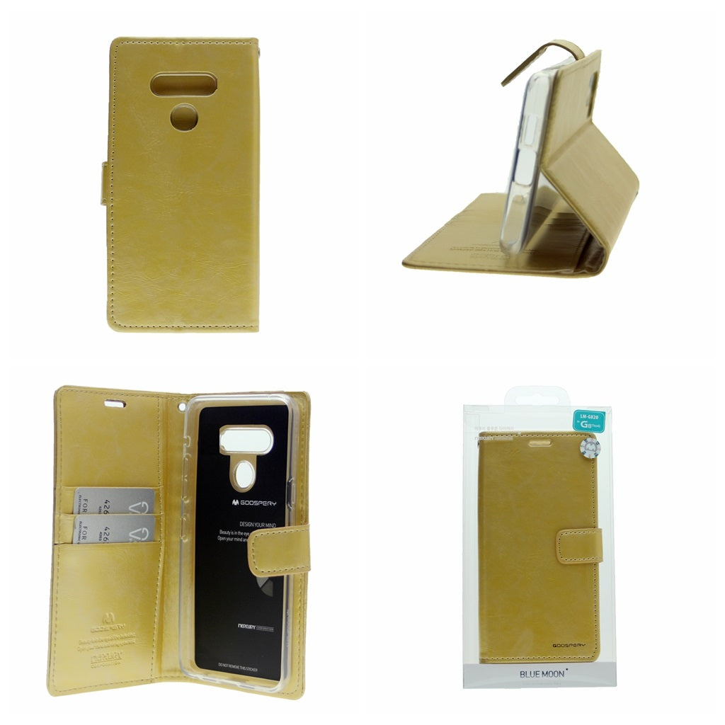 Goospery Blue Moon w/Magnet Clip Leather Wallet Folio Flip Stand Case for LG K41s(2020) 6.55"