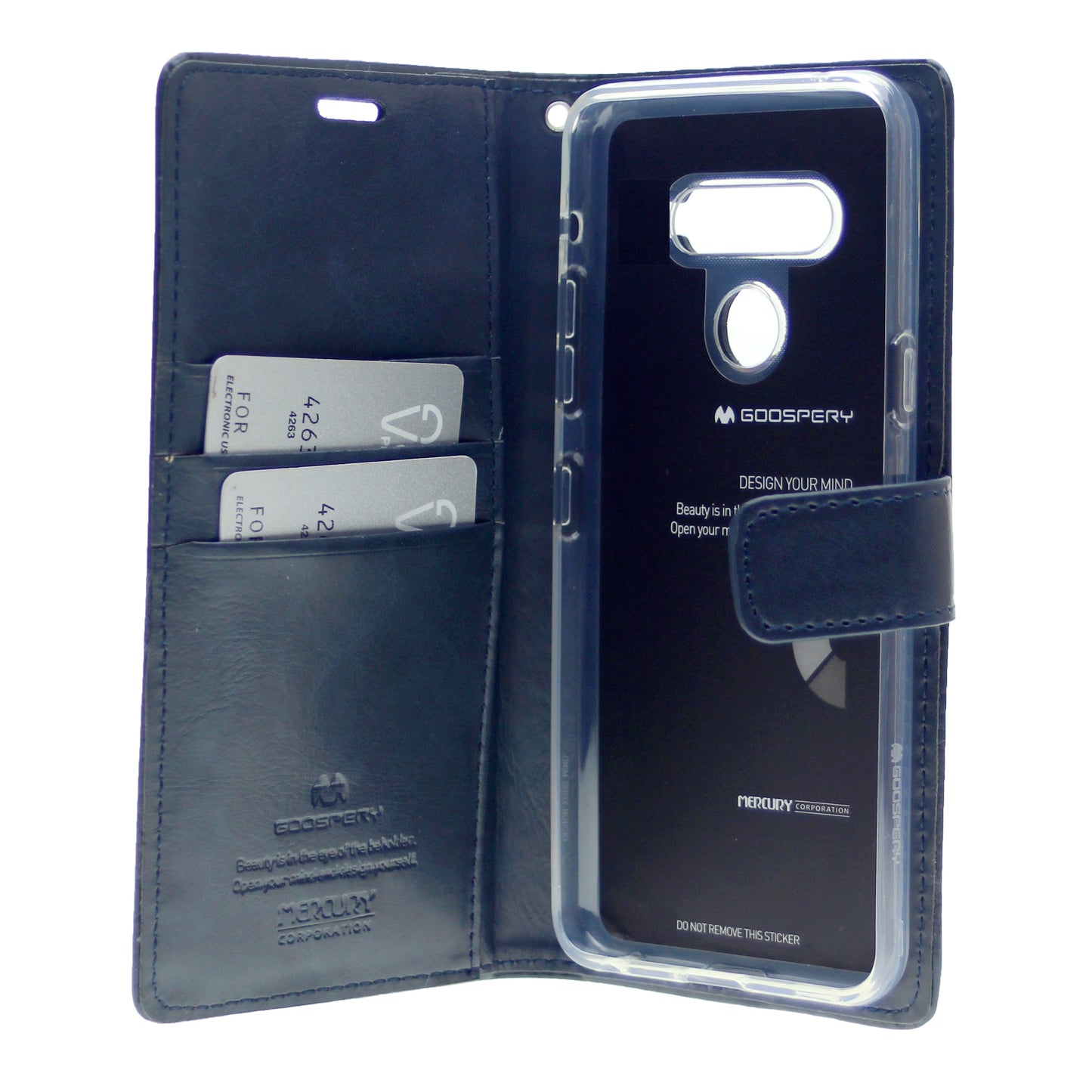 Goospery Blue Moon w/Magnet Clip Leather Wallet Folio Flip Stand Case for LG K41s(2020) 6.55"