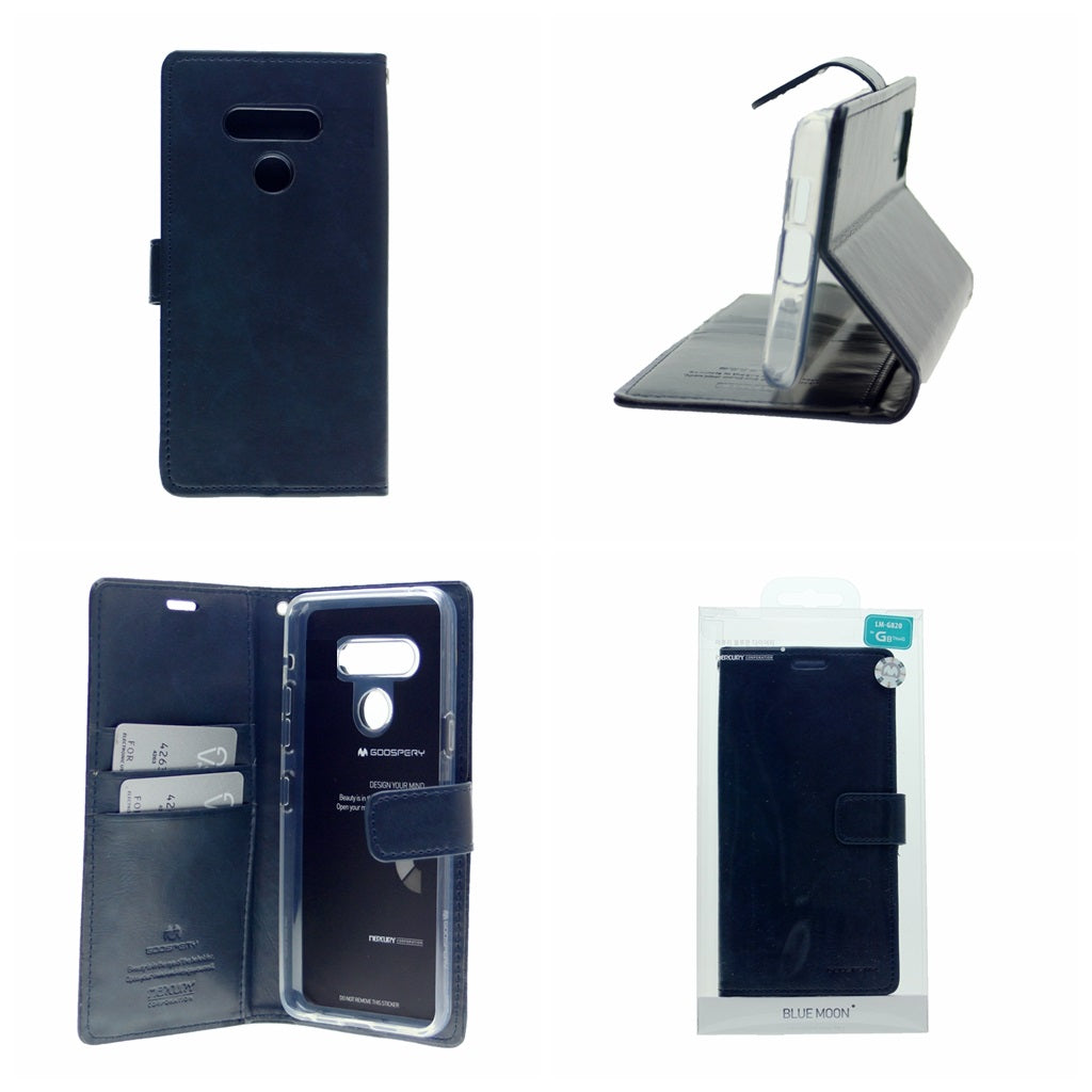 Goospery Blue Moon w/Magnet Clip Leather Wallet Folio Flip Stand Case for LG K41s(2020) 6.55"