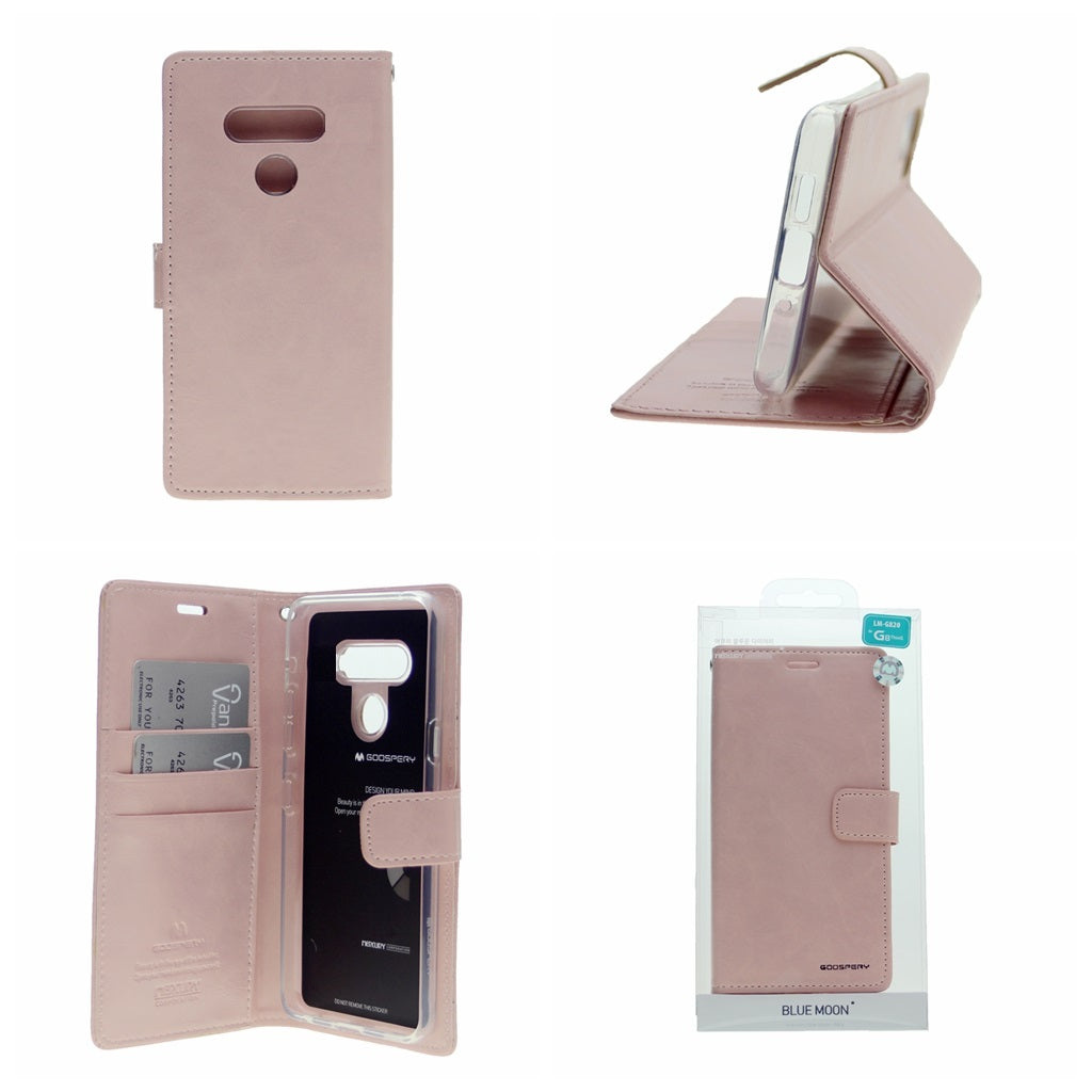 Goospery Blue Moon w/Magnet Clip Leather Wallet Folio Flip Stand Case for LG K41s(2020) 6.55"
