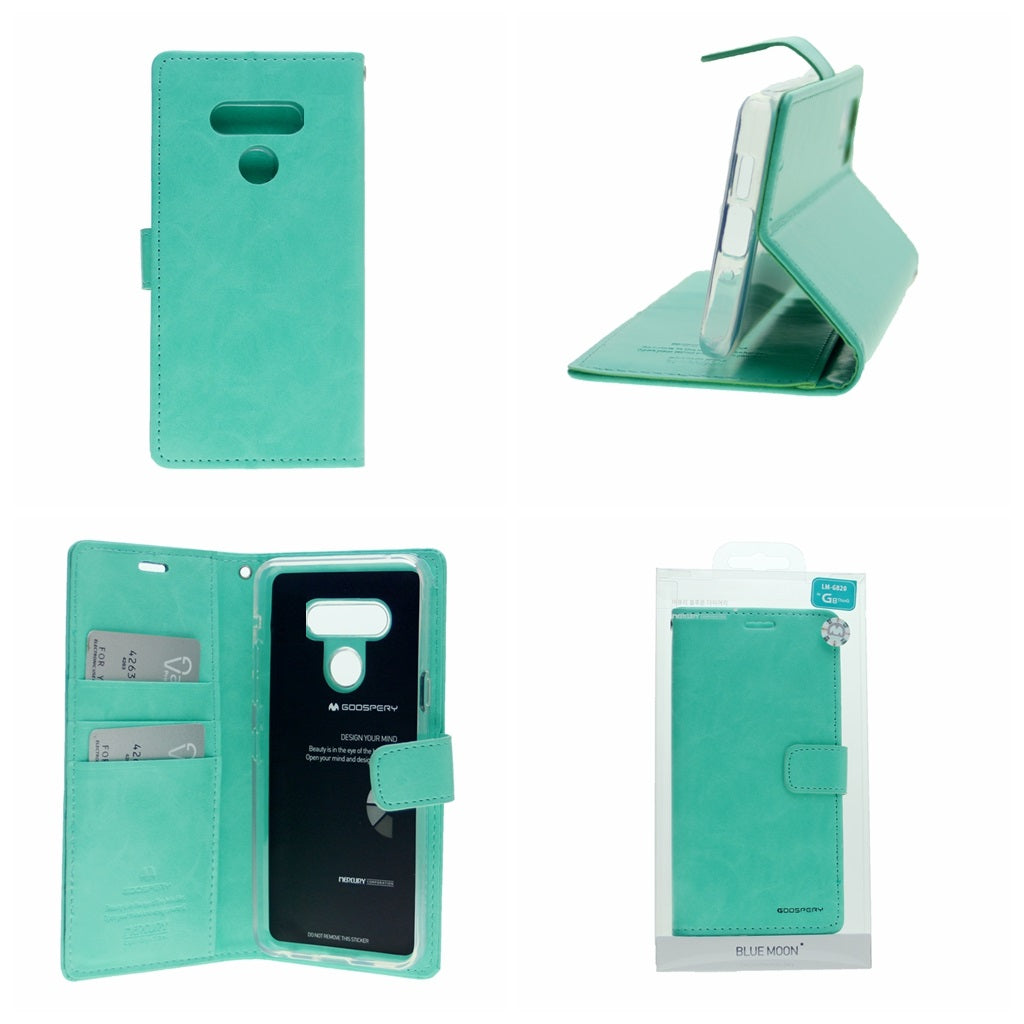 Goospery Blue Moon w/Magnet Clip Leather Wallet Folio Flip Stand Case for LG K41s(2020) 6.55"