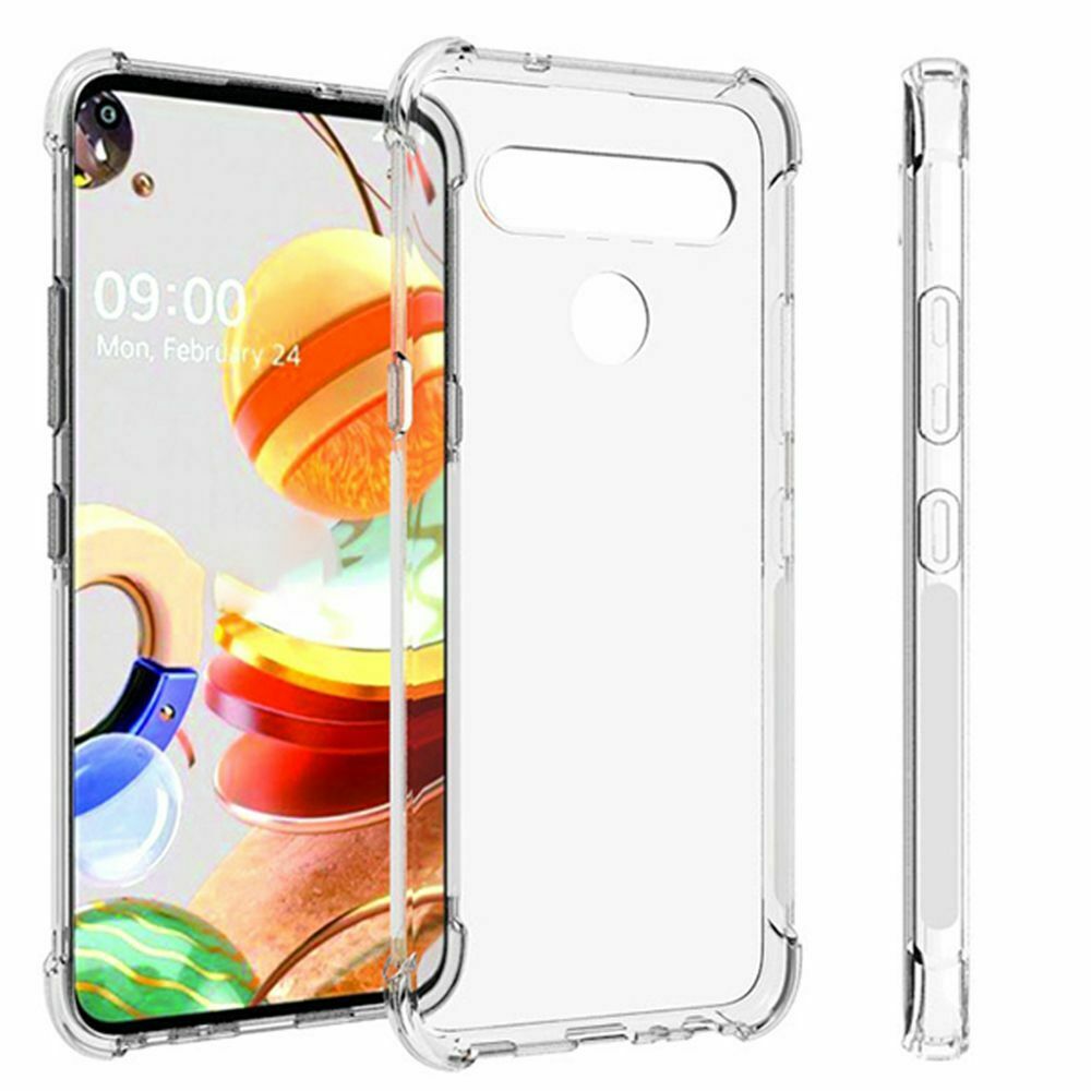 Clear Thin Soft Gel Rubber Bumper Back Cover Case For LG K41S(2020) 6.55"