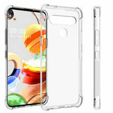 Clear Thin Soft Gel Rubber Bumper Back Cover Case For LG K41S(2020) 6.55"