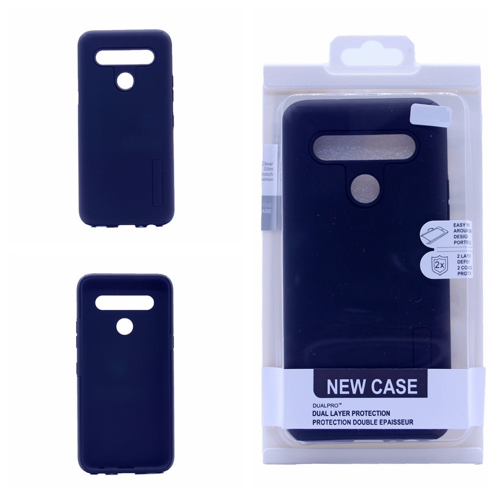 DualPro Case with Hybrid Shock Absorbing Drop Protection For LG K61(2020) 6.53"