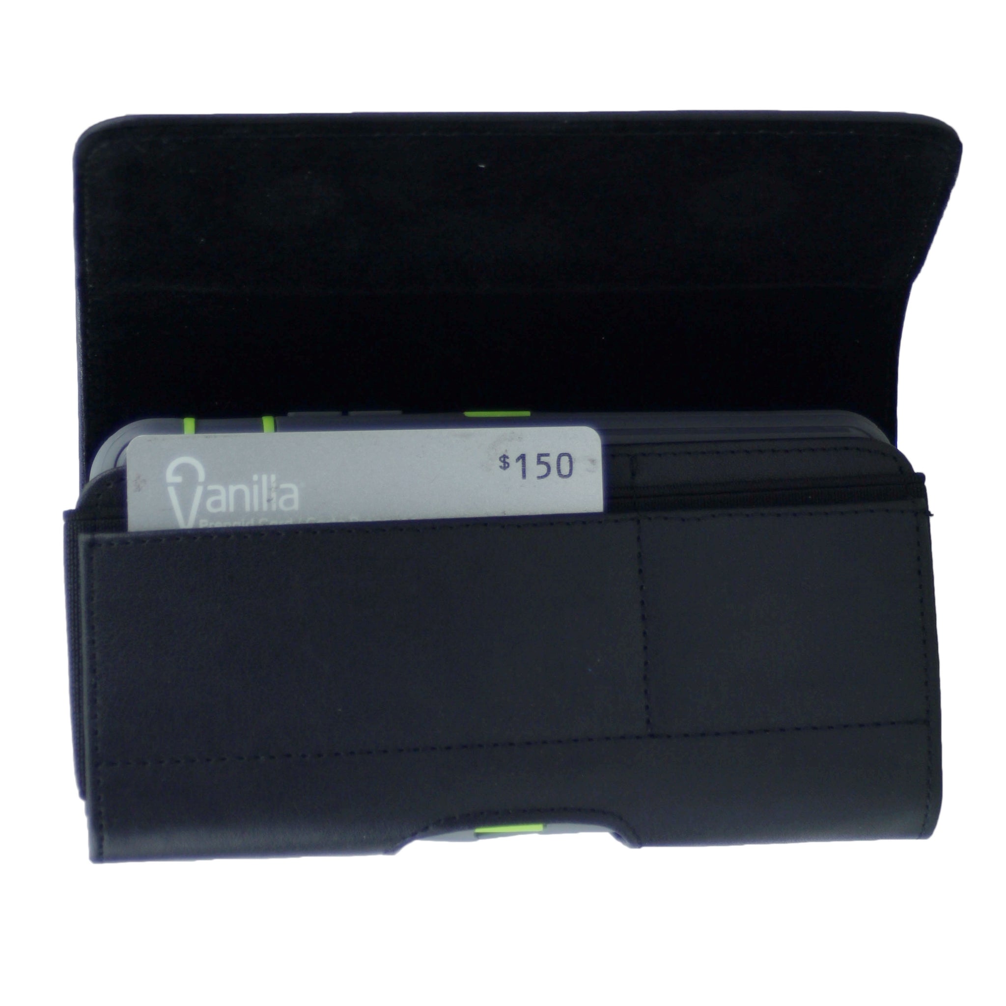 Premium Horizontal PU Leather Pouch with Card Slot (fits the Phone +heavy duty protective case)