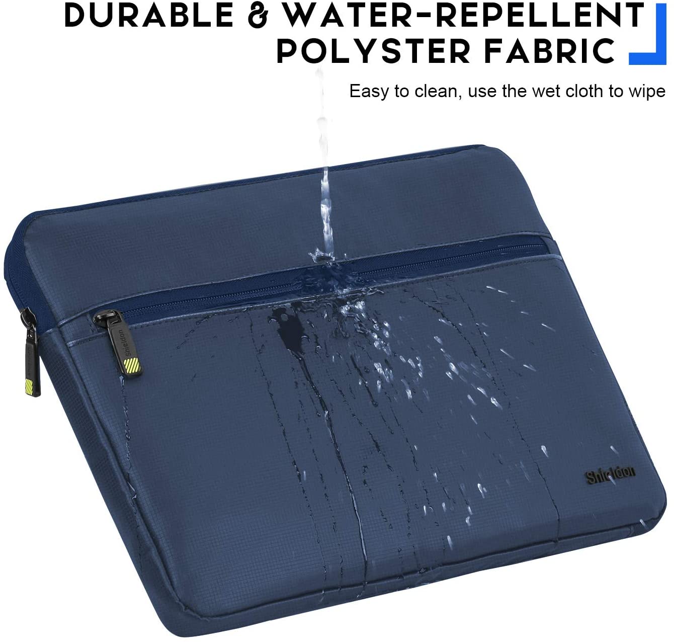 SHIELDON 13-14-Inch Laptop Sleeve Case Bag with Accessory Pocket, Water Repellent Handbag