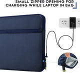 SHIELDON 13-14-Inch Laptop Sleeve Case Bag with Accessory Pocket, Water Repellent Handbag