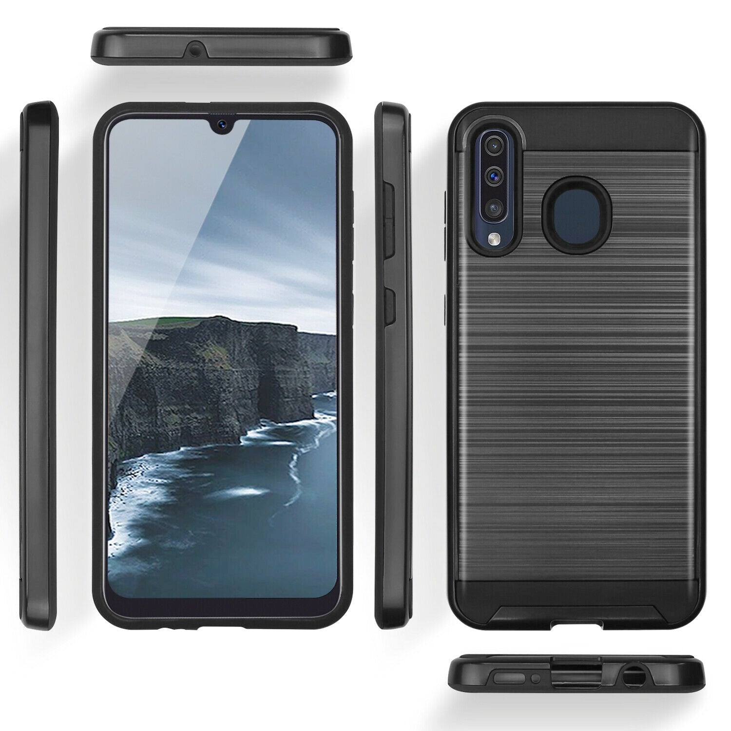 Verus Brushed Case For Motorola Moto One Vision(2019) 6.3" Hybrid Armor Shockproof Hard PC+TPU