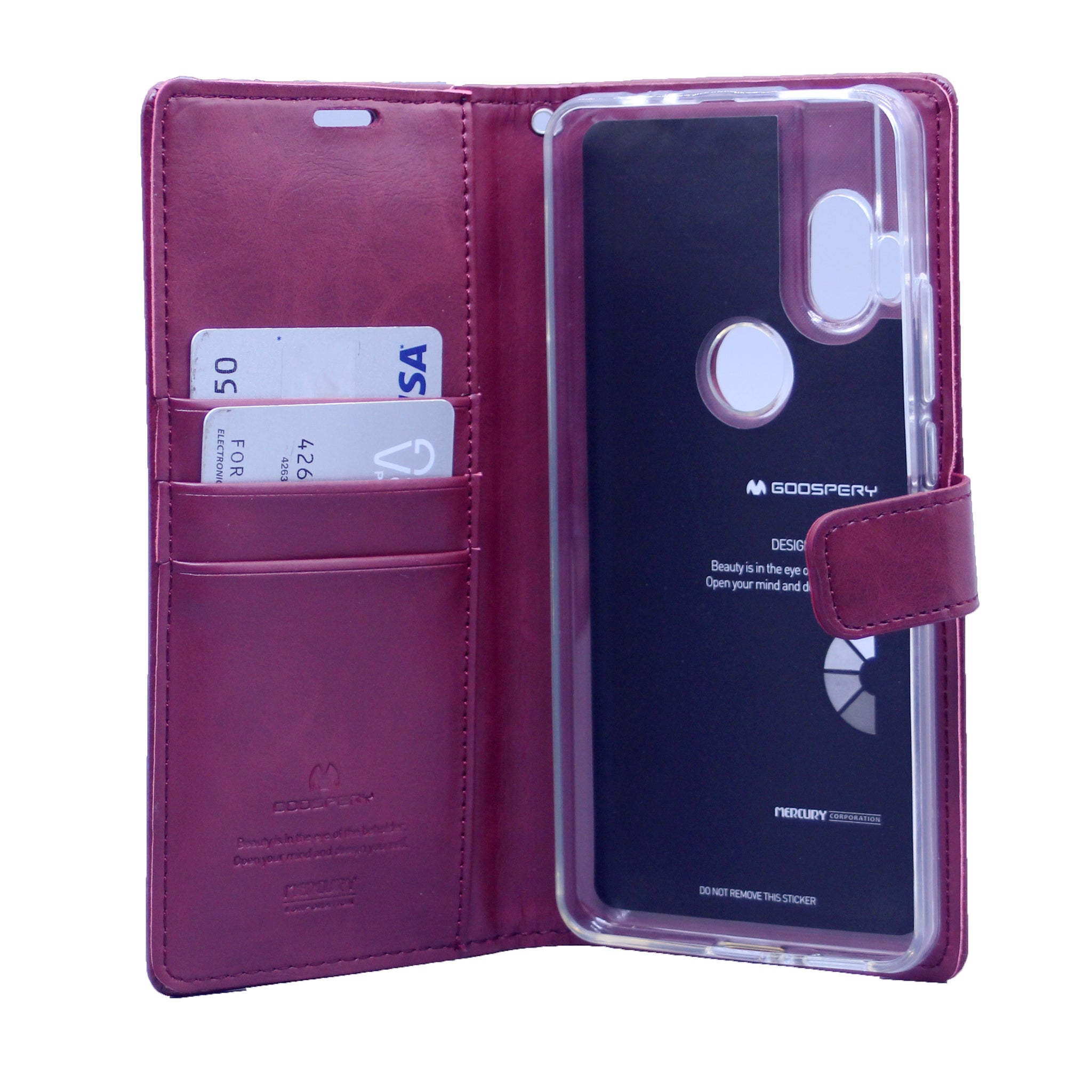 Goospery Blue Moon w/Magnet Clip Leather Wallet Folio Flip Stand Case for Motorola Moto One Hyper(20) 6.5"