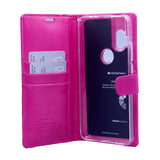 Goospery Blue Moon w/Magnet Clip Leather Wallet Folio Flip Stand Case for Motorola Moto One Hyper(20) 6.5"