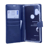 Goospery Blue Moon w/Magnet Clip Leather Wallet Folio Flip Stand Case for Motorola Moto One Hyper(20) 6.5"