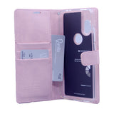 Goospery Blue Moon w/Magnet Clip Leather Wallet Folio Flip Stand Case for Motorola Moto One Hyper(20) 6.5"