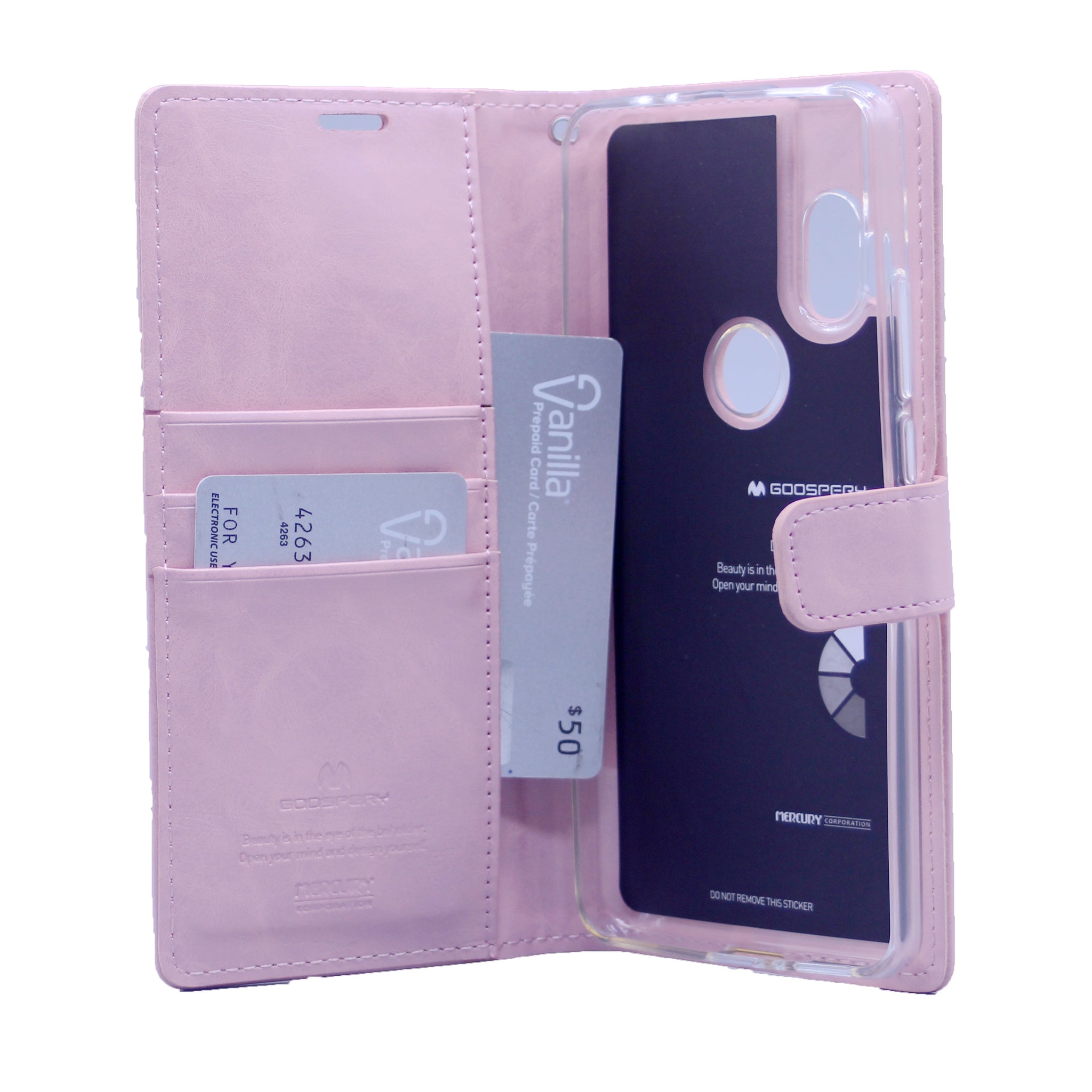 Goospery Blue Moon w/Magnet Clip Leather Wallet Folio Flip Stand Case for Motorola Moto One Hyper(20) 6.5"