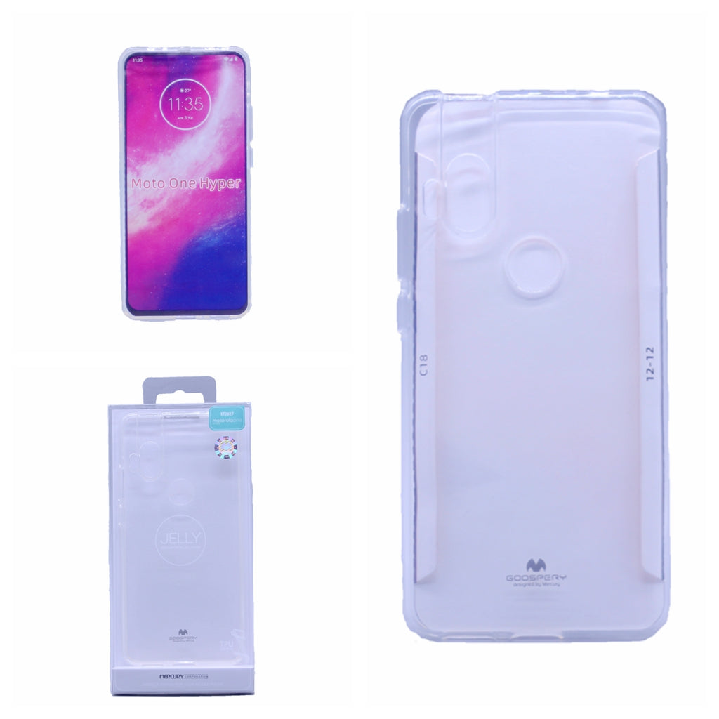 Goospery Pearl Jelly Case for Motorola Moto One Hyper(20) 6.5" Slim Thin Rubber Case