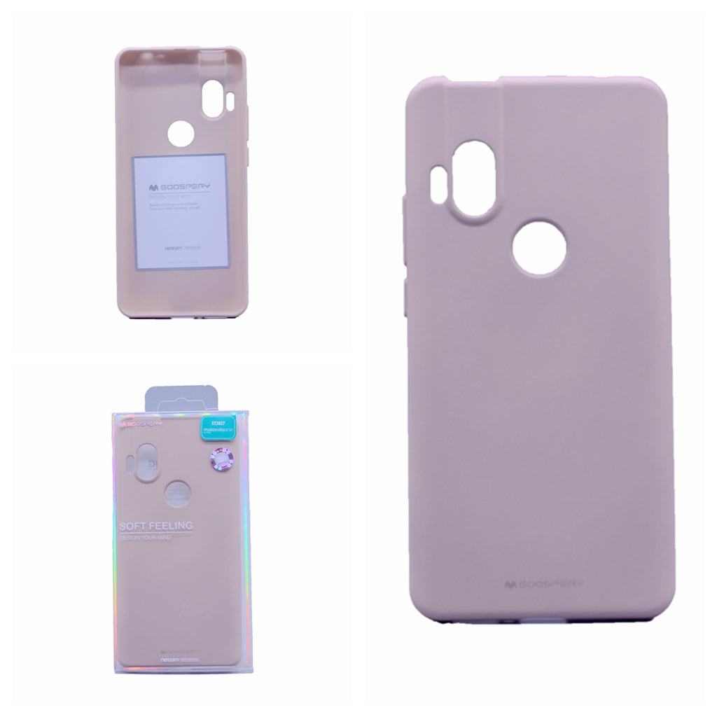 Goospery Soft Feeling Jelly Case for Motorola Moto One Hyper(20) 6.5" Silky Slim Bumper Cover