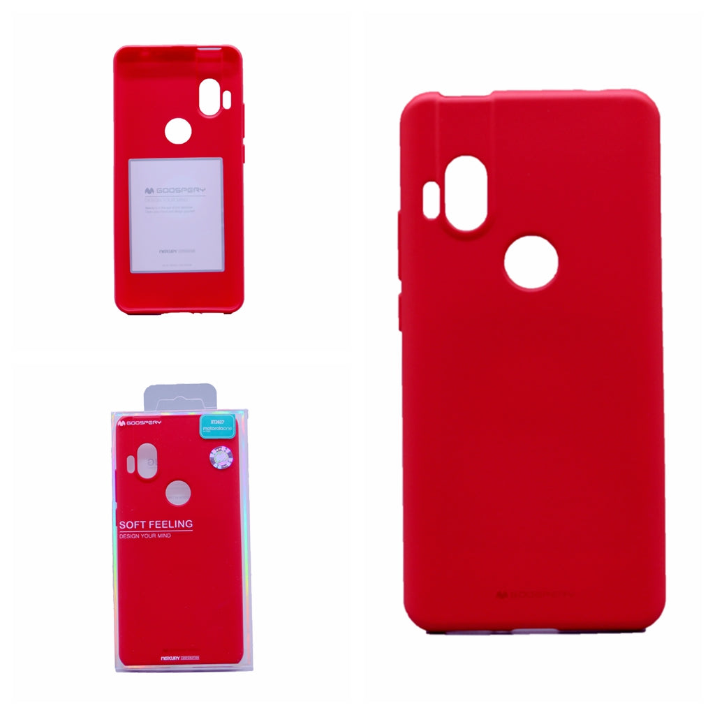 Goospery Soft Feeling Jelly Case for Motorola Moto One Hyper(20) 6.5" Silky Slim Bumper Cover