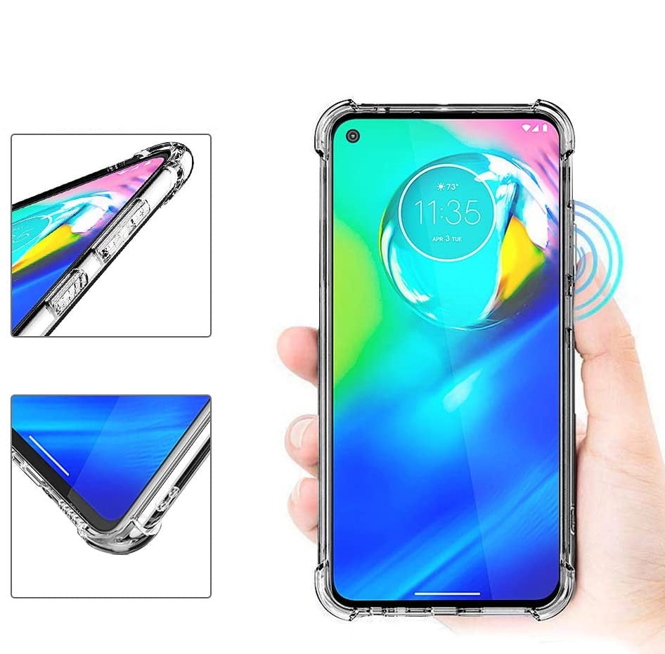 Thin Soft Gel Rubber Bumper Back Cover Case For Motorola Moto G Power(2020) 6.4"