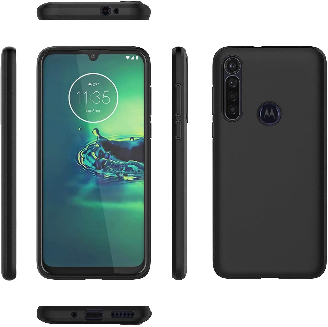 Thin Soft Gel Rubber Bumper Back Cover Case For Motorola Moto G Power(2020) 6.4"