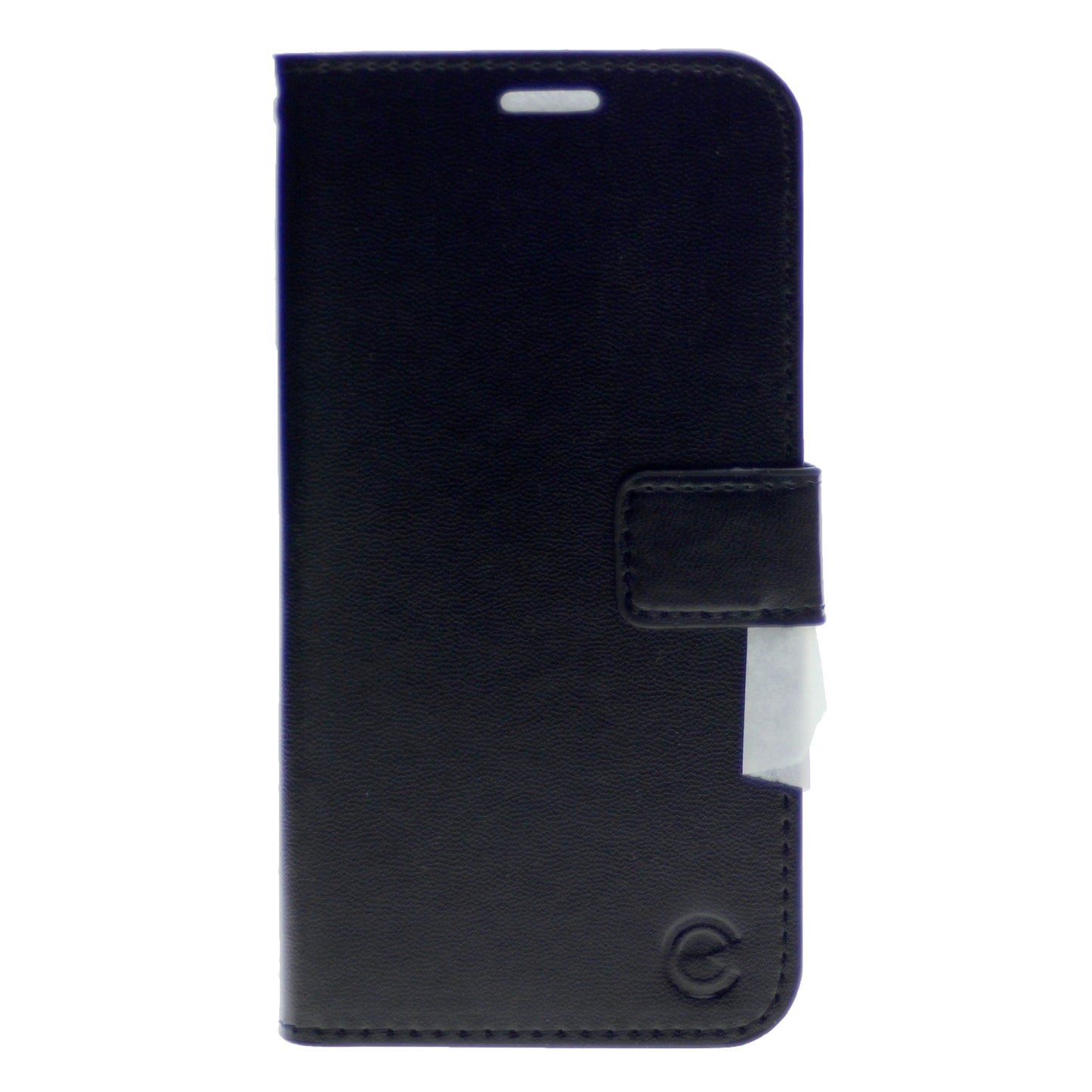 Leather Folio Flip Wallet Case w/Magnetic Clip Card Holders For Motorola Moto E (2020) 6.2"-Black