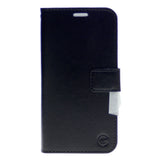 Leather Folio Flip Wallet Case w/Magnetic Clip Card Holders For Motorola Moto E (2020) 6.2"-Black